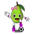 illustration vector graphic of avocado sport