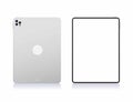 Ipad Pro 2022 Tablet concept back and front blank display mockup set realistic illustration vector Royalty Free Stock Photo