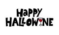 Happy Hallo Wine halloween- Hand drawn vector illustration.