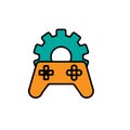 Gameing gears color icon