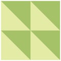 Geometry design background. Regular triangular pattern in shaded green.