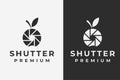 apple shutter photography logo premium