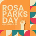 rosa parks day, december 1 Royalty Free Stock Photo