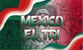 mexico el tri world football championship background theme Royalty Free Stock Photo