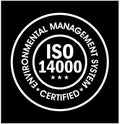 \'environmental management system abstract. iso 14000 certified vector icon