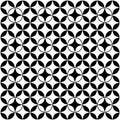 Black-white four shape star pattern seamless background Royalty Free Stock Photo