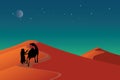 Beautiful Arabian night scene concept