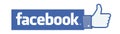 Facebook Thumb Up Like Button. Royalty Free Stock Photo