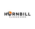 Logo template of hornbill simple mascot style Art & Illustration