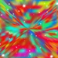 Colorful explosion abstract background with glitter elements