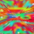 Colorful explosion abstract background with glitter elements