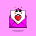 kawaii heart envelope