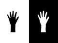 hand five silhouette