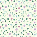 background flowers pattern spring vector illustrationn