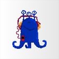 pixel character monster Royalty Free Stock Photo