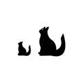 Cat animal vector logo design Royalty Free Stock Photo