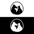 Cat , horse and dog animal vector logo design Royalty Free Stock Photo