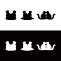 Cat animal vector logo design Royalty Free Stock Photo