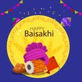 Happy Baisakhi background Royalty Free Stock Photo