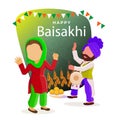 Happy Baisakhi background Royalty Free Stock Photo