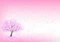 Cherry blossom tree background design