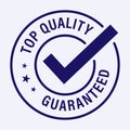 top quality guaranteed vector icon