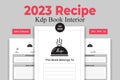 Recipe interior Note Book KDP Interior