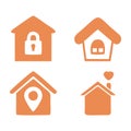 home icons set. home icon. house icon vector. house icon vector. Housing, house, property symbol design