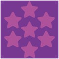 Star seamless pattern background. Vector illustration. Design for prints, textiles, fabrics. Purple sky with light purple stars, Royalty Free Stock Photo