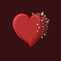 The Cursed Heart #1 - Prickly Heart Royalty Free Stock Photo