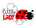 Little Lady - Cute calligraphy phrase for little girls.