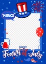 Happy Independence Day - 4th of July party photo booth prop.