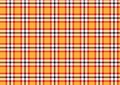 Plaid fabric pattern orange tone Royalty Free Stock Photo