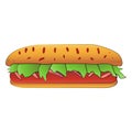 Big hotdog isolated cartoon design on white background