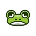 Frog Head logo Royalty Free Stock Photo