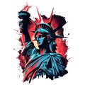 The Iconic Statue of Liberty in Vector