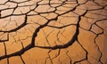 Dry soil closeup surface cracked ground texture background. brown dry soil surface vector Royalty Free Stock Photo