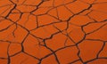 Dry soil orange surface cracked ground texture background. orange dry soil detail vector Royalty Free Stock Photo