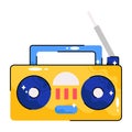 Radio doodle vector colorful Sticker. EPS 10 file Royalty Free Stock Photo