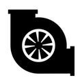Turbocharging icon. Flat icon. Vector clipart isolated on white background. Royalty Free Stock Photo