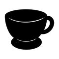 Coffee cup icon. Vector illustration of a coffee cup. silhouette or shadow of a cup usually used to make coffee.