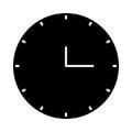 Clock icon in trendy flat style isolated on background. Clock icon page symbol for your web site design Clock icon logo, app. Royalty Free Stock Photo
