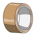 vector brown duct tape, for wrapping packages