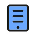 Ebook Reader Filled Line Style Icon Royalty Free Stock Photo