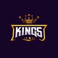 King Mascot Logo