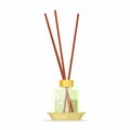 Oil Diffuser Stick Home Fragrance Object Illustration Vector