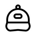 Cap Outline Style Icon Royalty Free Stock Photo