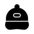 Cap Solid Style Icon Royalty Free Stock Photo