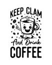 Coffee T-Shirt Design, Coffee Tee Vector Design Royalty Free Stock Photo