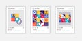 Social media photo frame template stories mobile interface Royalty Free Stock Photo